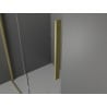 Mexen Velar плъзгаща се душ кабина 100 x 120 cm, графит, златна четка - 871-100-120-41-55