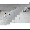 Mexen Flat полукръгъл душ плот 90 x 90 см, бял, черен сифони - 41109090B
