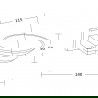 Mexen Vane поставка за сапун, черна - 7020939-70