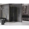 Mexen Velar плъзгаща душ кабина 120 x 120 см, графит, златисто четкано - 871-120-120-41-55