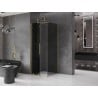 Mexen Velar плъзгаща се душ кабина 110 x 110 см, графит, златен матиран - 871-110-110-41-55