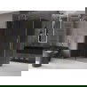 Mexen Velar плъзгаща се душ кабина 160 x 85 см, графит, златно четкано - 871-160-085-41-55