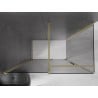 Mexen Velar плъзгаща се душ кабина 140 x 85 cm, графит, златист мат - 871-140-085-41-55
