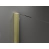 Mexen Velar плъзгаща се душ кабина 130 x 85 см, графит, четкано злато - 871-130-085-41-55