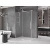 Mexen Velar плъзгаща се душ кабина 150 x 75 см, матово стъкло, хром - 871-150-075-31-01
