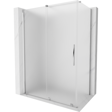 Mexen Velar плъзгаща душ кабина 150 x 80 см, лед, хром - 871-150-080-31-01
