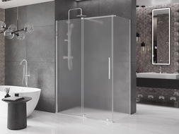 Mexen Velar плъзгаща се душ кабина 160 x 75 cm, матирано, хром - 871-160-075-31-01