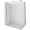 Mexen Velar плъзгаща се душ кабина 160 x 100 cm, матирано стъкло, хром - 871-160-100-31-01