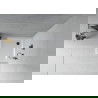 Mexen Flat квадратен душ 90 x 90 см, бял, черен сифо - 40109090B