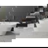 Mexen Овал+ самостоятелна баня до стената 170 x 80 см, бяла, преливник розово злато - 52681708000-60
