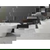 Mexen Овал+ свободностояща стенна вана 170 x 80 см, бяла, преливане мед четкана - 52681708000-65