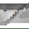 Mexen Овал+ свободностояща стенна вана 170 x 80 см, бяла, преливане мед четкана - 52681708000-65