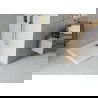 Mexen Flat квадратен душ-под 90 x 90 см, бял, златен сифón - 40109090G