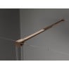 Mexen Velar плъзгаща се душ кабина 120 x 70 cm, графит, розово злато - 871-120-070-41-60