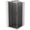 Mexen Velar плъзгаща душ кабина 120 x 120 см, графит, розово злато - 871-120-120-41-60