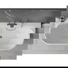 Mexen Oval+ самостоятелна прилежаща вана 170 x 80 см, бяла, преливник gun metal - 52681708000-95