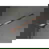 Mexen Velar плъзгаща се душ кабина 140 x 100 cm, графит, розово злато - 871-140-100-41-60