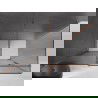 Mexen Velar плъзгаща се душ кабина 140 x 80 см, графит, розово злато - 871-140-080-41-60