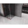 Mexen Velar плъзгаща се душ кабина 110 x 110 см, графит, полирана мед - 871-110-110-41-65