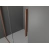 Mexen Velar плъзгаща се душ кабина 110 x 110 см, графит, полирана мед - 871-110-110-41-65