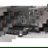 Mexen Velar плъзгаща душ кабина 110 x 120 cm, графит, изчеткана мед - 871-110-120-41-65