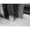 Mexen Velar плъзгаща се душ кабина 110 x 80 см, графит, матова мед - 871-110-080-41-65