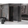 Mexen Velar плъзгаща се душ кабина 130x70 см, графит, четкана мед - 871-130-070-41-65