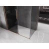 Mexen Velar плъзгаща се душ кабина 150 x 90 см, графит, четкана мед - 871-150-090-41-65