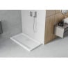 Mexen Flat правоъгълно плоско корито 130 x 70 см, бяло, хромиран сифон - 40107013