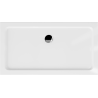 Mexen Flat праволинеен душ кабина slim 130 x 70 см, бял, хромиран сифони - 40107013