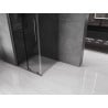 Mexen Velar плъзгаща се душ кабина 90 x 90 см, графит, четка Gun Gray - 871-090-090-41-66