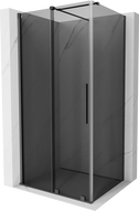 Mexen Velar плъзгаща се душ кабина 90 x 70 см, графит, изчеткан сив цвят - 871-090-070-41-66