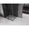 Mexen Velar раздвижна душ кабина 90 x 110 см, графит, четка Gun gray - 871-090-110-41-66
