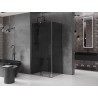 Mexen Velar плъзгаща се душ кабина 140 x 90 см, графит, полиран пистолетно сиво