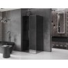 Mexen Velar плъзгаща се душ кабина 140 x 90 см, графит, полиран пистолетно сиво
