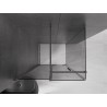 Mexen Velar плъзгаща се душ кабина 140 x 90 см, графит, полиран пистолетно сиво