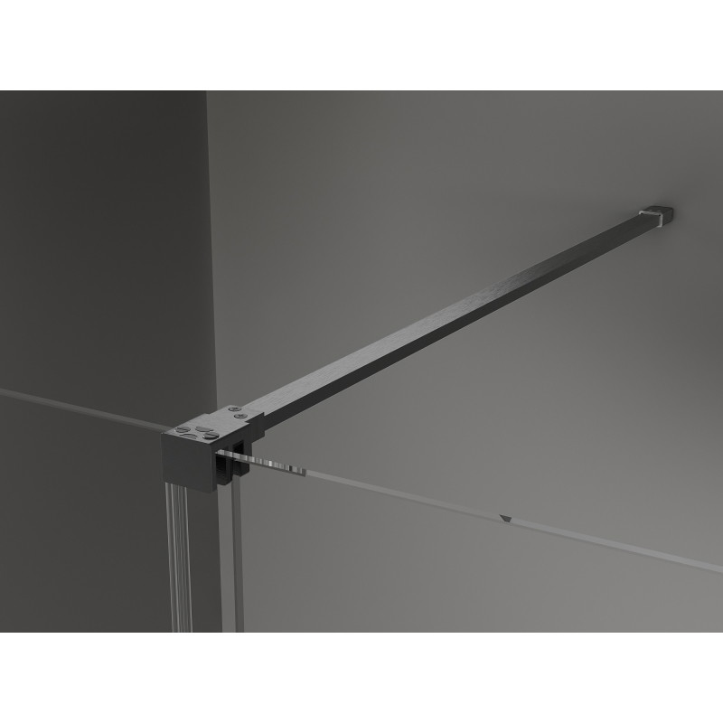 Mexen Velar плъзгаща се душ кабина 140 x 90 см, графит, полиран пистолетно сиво