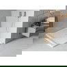 Mexen Flat правоъгълен душ панел slim 120 x 100 см, бял, хромиран сифон - 40101012