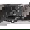 Mexen Velar плъзгаща се душ кабина 150 x 80 см, графит, четка gun gray - 871-150-080-41-66