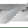 Mexen Flat правоъгълен душ панел slim 120 x 100 см, бял, хромиран сифон - 40101012