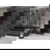 Mexen Velar плъзгаща се душ кабина 160 x 100 cm, графит, шлифован gun gray - 871-160-100-41-66