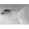 Mexen Flat квадратен сапунер 100 x 100 см, бял, хром – 40101010