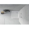 Mexen Flat Квадратен тънък душ корито 100 x 100 см, бял, хромиран сифон - 40101010