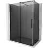 Mexen Velar плъзгаща се душ кабина 140 x 70 cm, графит, черна - 871-140-070-41-70