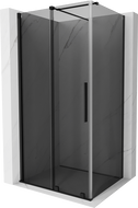 Mexen Velar плъзгаща се душ кабина 100 x 70 см, графит, черна - 871-100-070-41-70