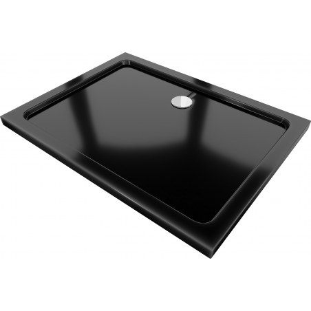 Mexen Flat правоъгълна душ корито slim 120 x 80 см, черен, сивон хром - 40708012