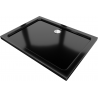 Mexen Flat правоъгълна плитка за душ slim 100 x 80 см, черна, сифон хром - 40708010