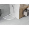 Mexen Flat душ кабина полукръгла, тънка 70 x 70 см, бяла, сифон хром - 41107070