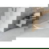 Mexen Flat полукръгъл душ-под 80 x 80 см, бял, сифони хром - 41108080