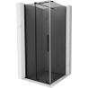 Mexen Velar плъзгаща се душ кабина 100 x 100 см, графит, черна - 871-100-100-41-70